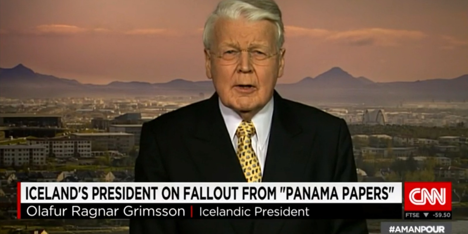 Iceland's President Ólafur Grímsson on CNN
