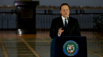 Panama's President Juan Carlos Varela