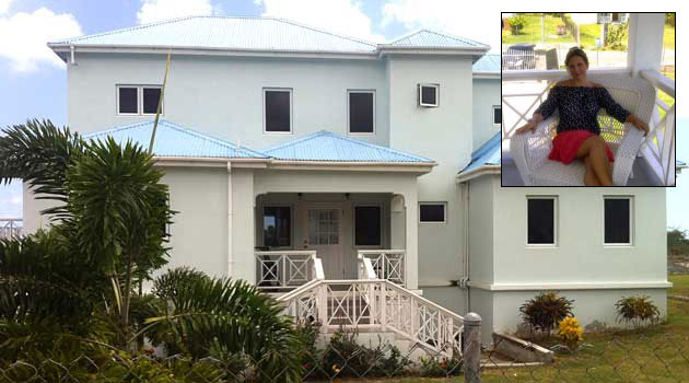 The Nevis home of Sarah Petre-Mears (inset), nominee director of more than 1,200 companies