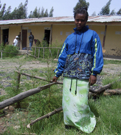 Sixteen-year old Yeshiwork Gashaw participates in a PEPFAR-funded abstinence-focused course
