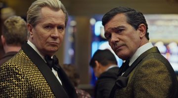 Gary Oldman and Antonio Banderas as Mossack and Fonseca in The Laundromat