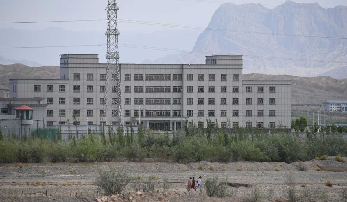 A re-education camp in Xinjiang