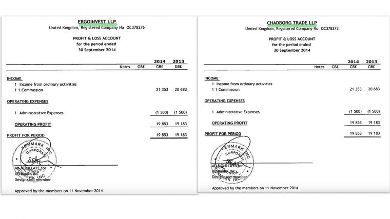 Ergoinvest Chadbourg documents