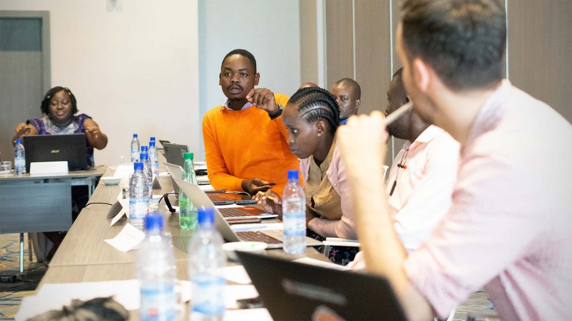 Journalists training in Benin