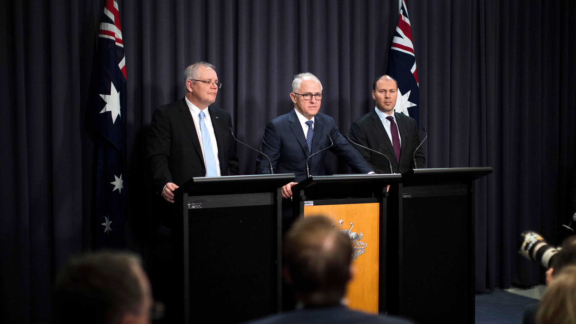 Morrison, Turnbull and Frydenberg press conference