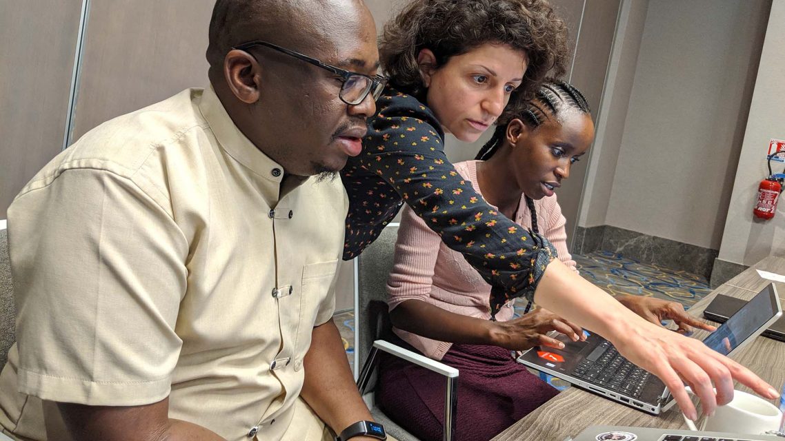 Journalist training session