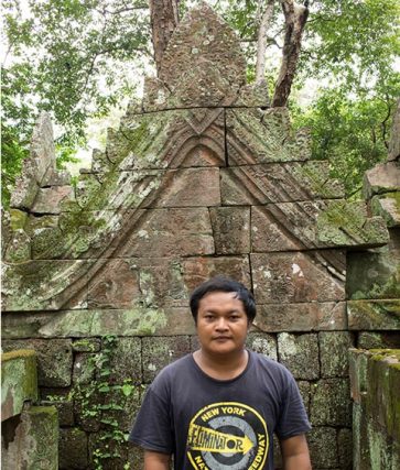 Thach Phanit, an archaeologist who has been helping to excavate the temples of Koh Ker. Image: Kim Hak