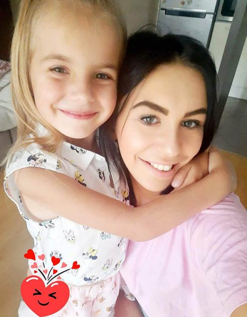Selfie-style photo of Pola and Paulina Materna