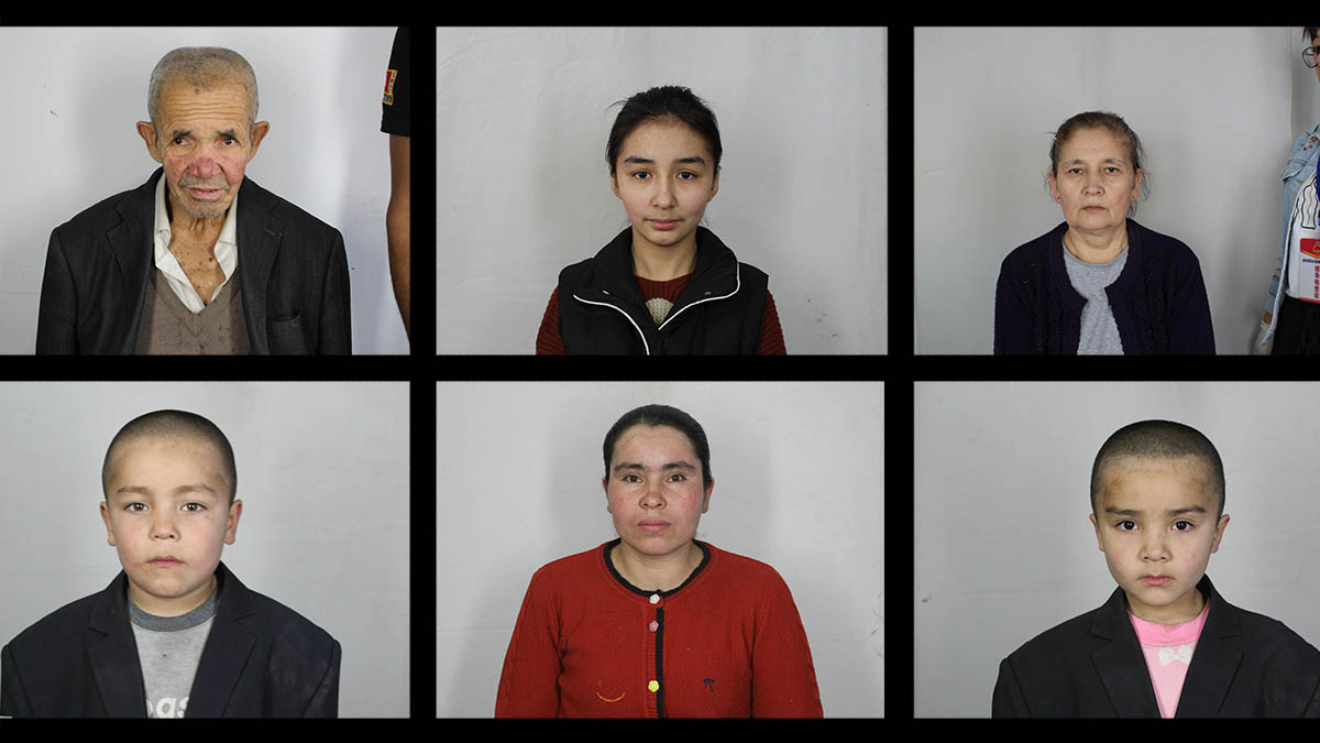 Six mug shots from the Xinjiang Police Files