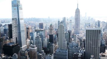 A photo of the Manhattan skyline
