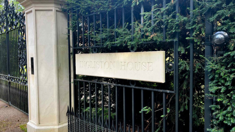 A white sign reading "Islington House"