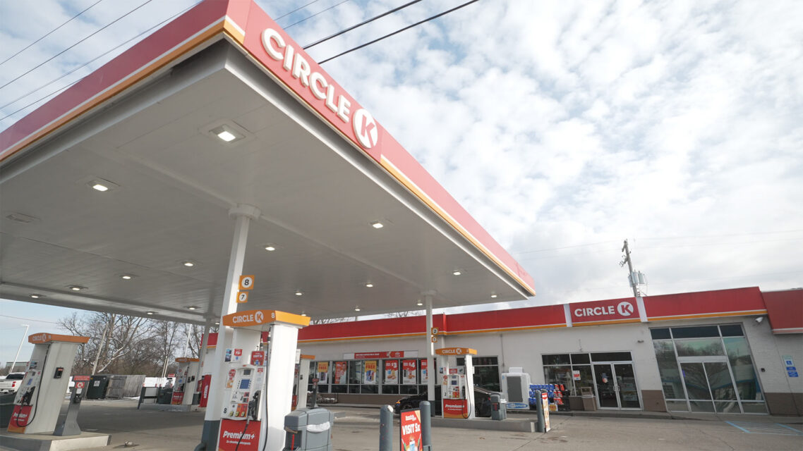 Photo of a Circle K gas station.