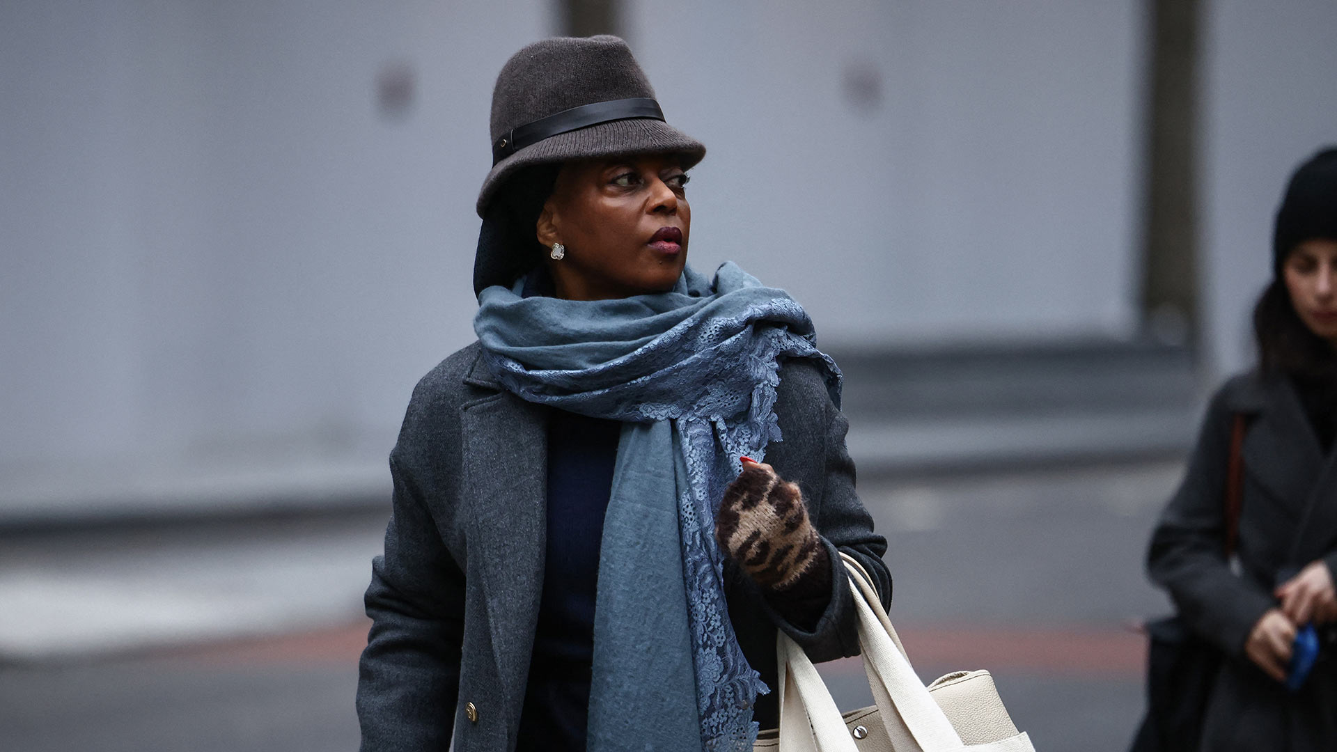 Photo of Diezani Alison-Madueke outside the Southwark court in London.